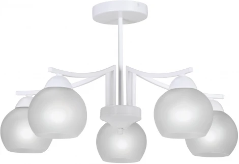 Потолочная люстра на штанге V4286-0/5PL Vitaluce (220V, шарики)