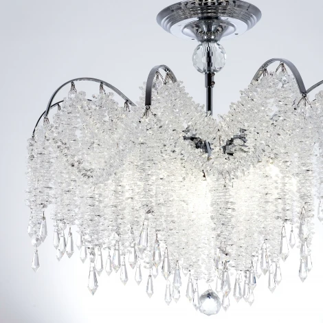 Подвесная люстра хрустальная Modelux MODELUX ML.855.12 CR
