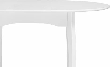 Стол деревянный Woodville Распи круглый 90(120)х90х76 белый арт.615269