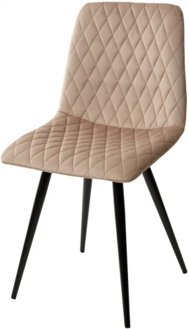 Стул CHILLI-X БЕЖЕВЫЙ #5, велюр / черный каркас 4 шт/ 1 к
