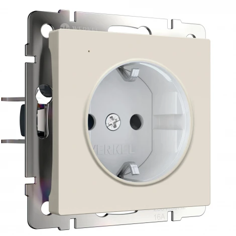Розетка с подсветкой и датчиком освещенности (айвори матовый) Werkel W1171462 (a069610)