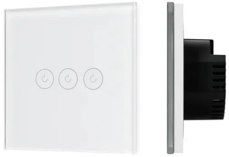 Выключатель сенсорный SWT-OMALI-S03-ZB-WH (250V, 10A, Zigbee) (Arlight, Стекло) 050042