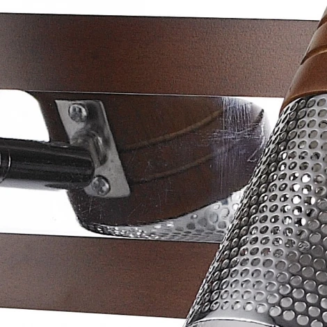 Спот N-Light 6203B 6203B/2E14 chrome + brown wood
