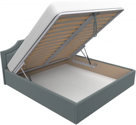 Кровать интерьерная Афина 180 (Серый/Рогожка) Лига Диванов арт.123048