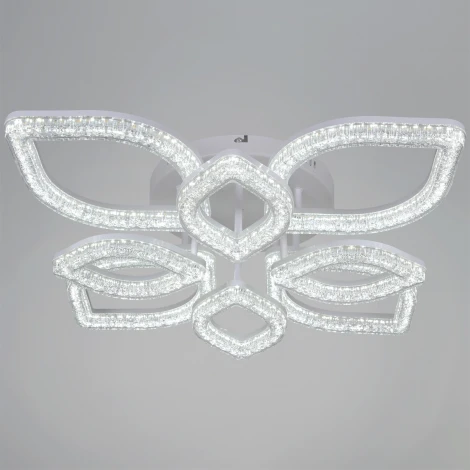 Потолочная люстра светодиодная на штанге с регулировкой цветовой температуры, яркости и ночным режимом Reluce 69290-0.3-4+4 WH