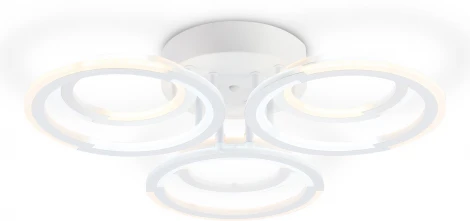 Потолочная люстра светодиодная на штанге с пультом Ambrella ACRYLICA FA8943 (регулировка яркости, 220V, кольцо)