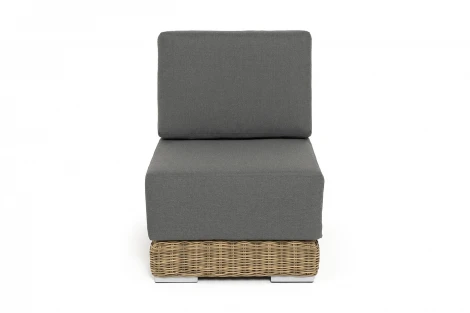 "Капри" модуль диванный прямой с подушками, цвет соломенный 4SIS арт.УТ-00009387