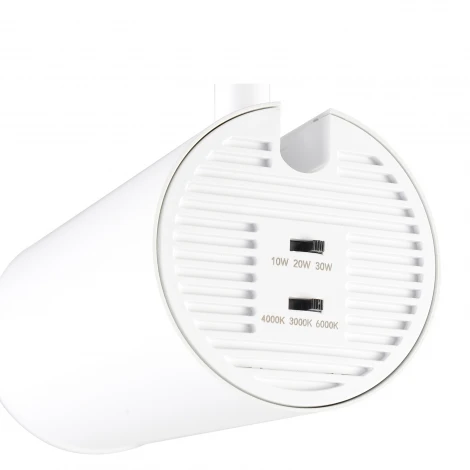 Трековый светильник однофазный светодиодный 30W 220V Crystal Lux CLT 0.31 021 WH 3CCT ZOOM