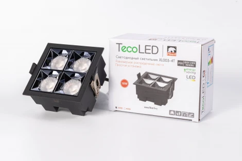 Точечный встраиваемый светодиодный светильник XL003-4T Fiberli Xl003 12130303 (220V)