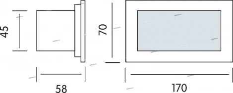 Светильник встраиваемый в стену уличный светодиодный Horoz Sedef, 1 лампа, никель с белым