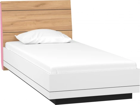 Кровать Урбан, 900*2000 Дуб золотой/Чёрный/Белый/Розовый, Любимый дом