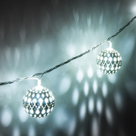 Гирлянда Eurosvet 400-003 хром перламутровый с эффектом мерцания