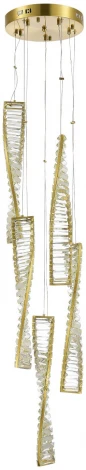 Подвесной светильник ST Luce Elica SL6205.303.05 Латунь/Прозрачный LED 1*55W 3000K (220V, на тросе)