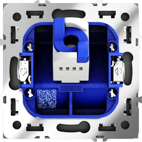 Розетка Ethernet RJ-45 (графит) Voltum S70 VLS060107