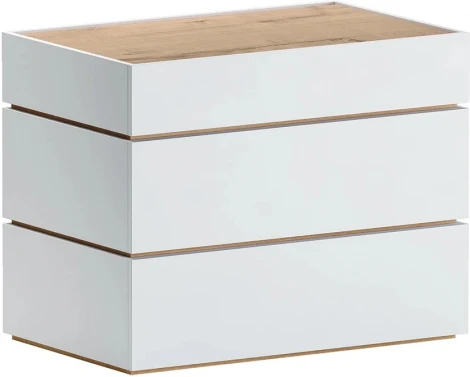 Комод Licata ОГОГО Обстановочка! (ЛДСП/Белый,Натуральное дерево) арт.905654