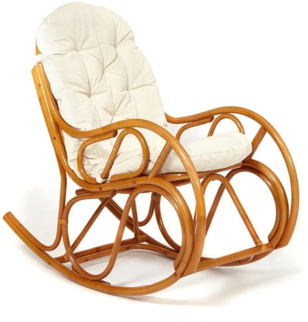 Кресло-качалка VIENNA (разборная) / без подушки ротанг top quality, 58x133x102 см, Cognac (коньяк) Tetchair 12997