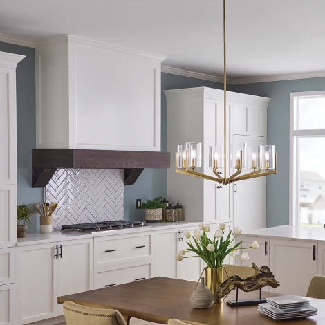 Потолочная люстра на штанге Kichler Nye QN-NYE6-BNB (220V)