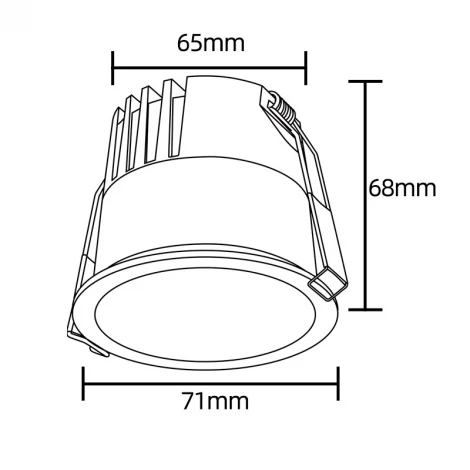Светильник встраиваемый светодиодный Crystal Lux CLT 082C1 WH 4000K