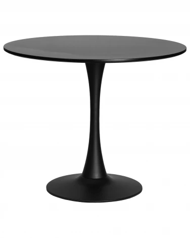 Стол обеденный MIA (черная столешница, черное основание) Dobrin 219TD-LMZL MIA, цвет столешницы черный, основания черный