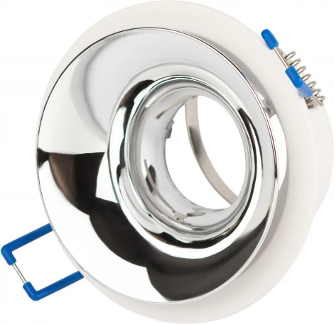 Встраиваемый точечный светильник ЭРА KL103 WH/CH (12V, круглые)