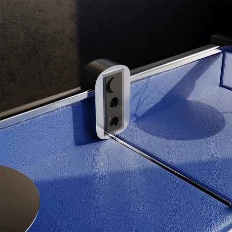 Рамка на 3 поста (черный, стекло) Voltum S70 VLS110308