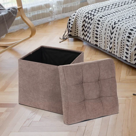 Пуфик Dreambag складной Бежевый Велюр 13253
