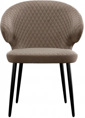 Стул DikLine 355 микровелюр Z48 капучино, ножки черные