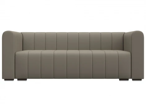 Диван прямой Лига-073 (ДСП,Фанера/Пластик/Экокожа/Бежевый) Лига Диванов 129990