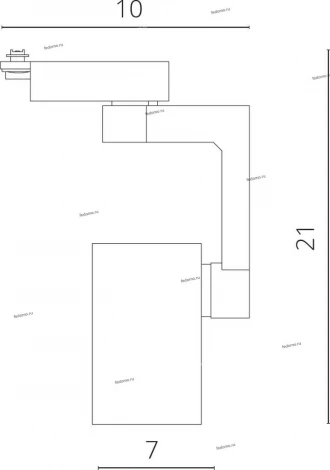 Трековый светильник Arte Lamp Traccia A2320PL-1WH (LED, 220V)