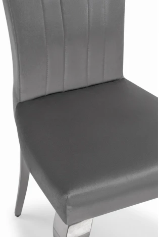 Стул Woodville на металлокаркасе Sally dark grey / steel 15385