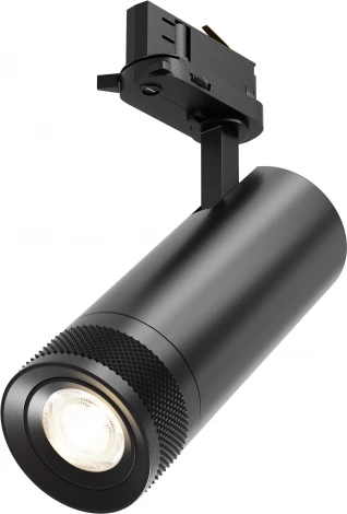 Трековый светильник трехфазный 20W 220V Maytoni Focus Zoom TR198-3-20W2.7K-Z-B (LED, круглые)