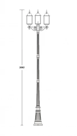 Наземный фонарь уличный Oasis Light b_21 Dublin 64710B