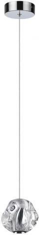Подвесной светильник Odeon Light Jemstone 5084/5L хром/прозрачный/металл/акрил LED 5W 4000K 250Лм (220V, на проводе, шар)