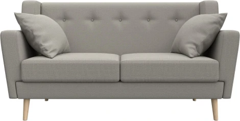 Диван кухонный прямой Брайтон 2 (Бежевый/Рогожка) Лига Диванов арт.123757