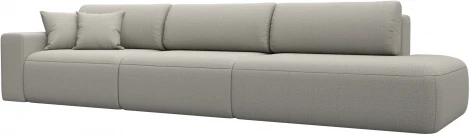 Диван прямой Лига-036 НПБ Модерн Лонг подлокотник слева Лига Диванов (Рогожка) арт.124741L