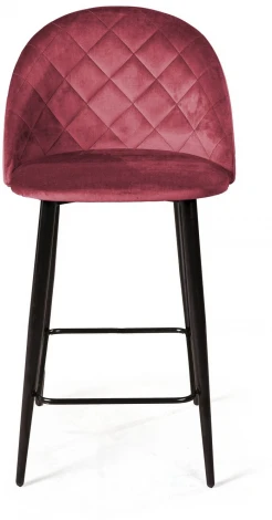 Cтул полубарный Thomas ромб, бархат пудровый 15 Top Concept 79401