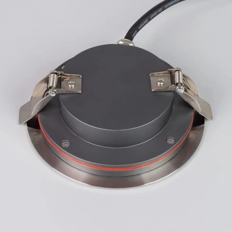 Встраиваемый светильник уличный ART-GROUND-SLIM-R130-9W Warm3000 (SL, 30 deg, 24V) (Arlight, IP67 Металл) 038165 (LED)