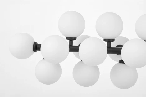 Потолочная люстра на штанге Lumina Deco Marsiada LDP 6033-24 BK