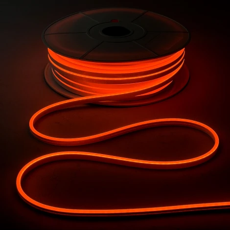 Односторонний Гибкий Неон 6х12мм Оранжевый 12В, IP65 Laitcom FR-23530