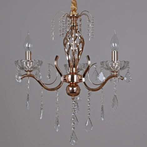 Подвесная люстра Reluce 06315-0.4-03 FGD+CL (220V, подвески, на цепи, подсвечник, свеча)