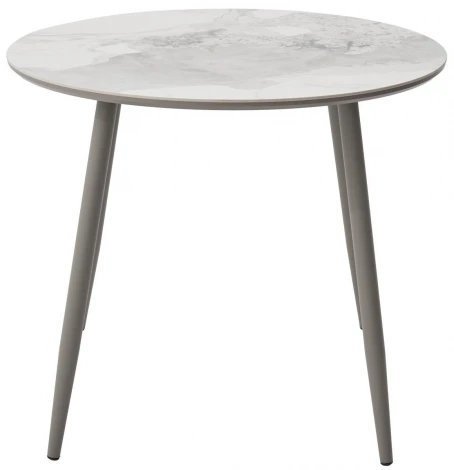 Стол МИЛТОН D89 цвет ПАНДОРА (PANDORA LIGHT), керамика / ЛАТТЕ каркас M-City 64589