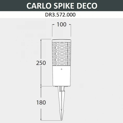 Грунтовый светильник Fumagalli Carlo Deco DR3.572.000.LXU1L (220V, круглые, IP55)