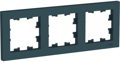 Рамка на 3 поста (изумрудный) Systeme Electric AtlasDesign ATN000803