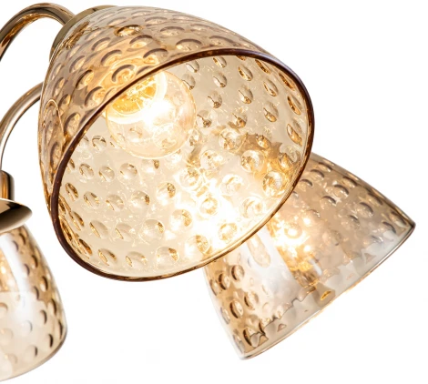 Подвесная люстра Escada Freesia 658/5PL Gold (220V, подвески, на цепи)