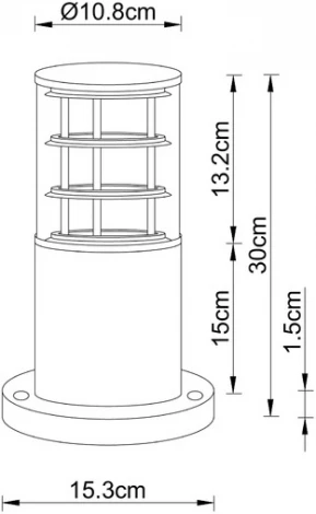 Наземный светильник уличный Arte Lamp Tokyo A5315FN-1BK
