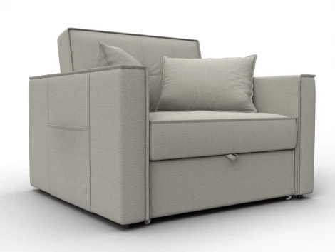 Кресло-кровать Лига-104 (80) (ЛДСП,Брус,Фанера,Рогожка/Бежевый) Лига Диванов 134842