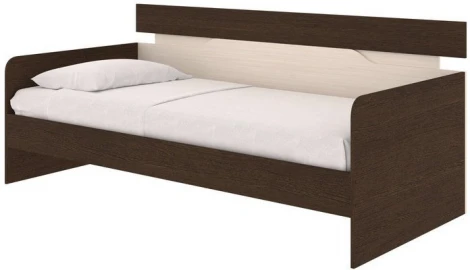 Без бренда Кровать-Софа Milton (ЛДСП Дуб Венге/Дуб Шамони светлый) 120x200