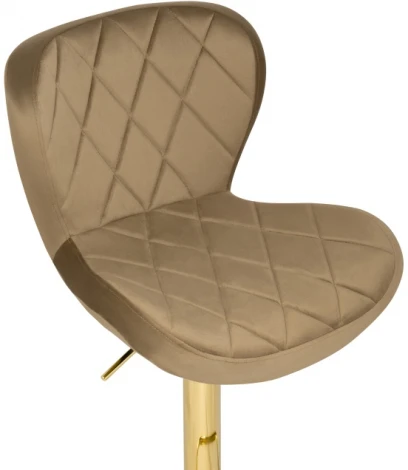 Барный стул Woodville Porch dark beige / golden 15505