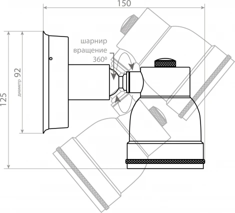 Спот Covali WL-31119 (220V, IP54)