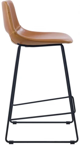 Барный стул La Forma (ex Julia Grup) Zahara (Коричневый,Черный/ Сталь,Металл,Пена) 81730